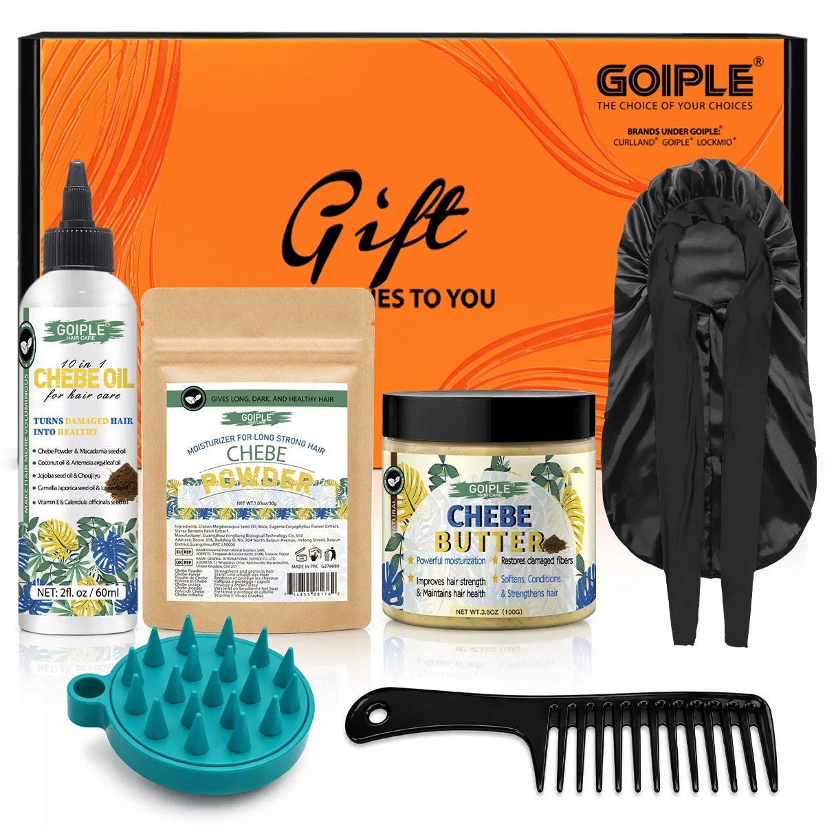 Goiple Chebe Hair Growth Set Nourishing Oil Powder and Mask Kit - 1