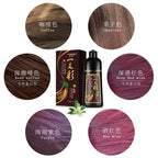 500ml Herbal Hair Color Shampoo for Gray Hair Coverage and Shine