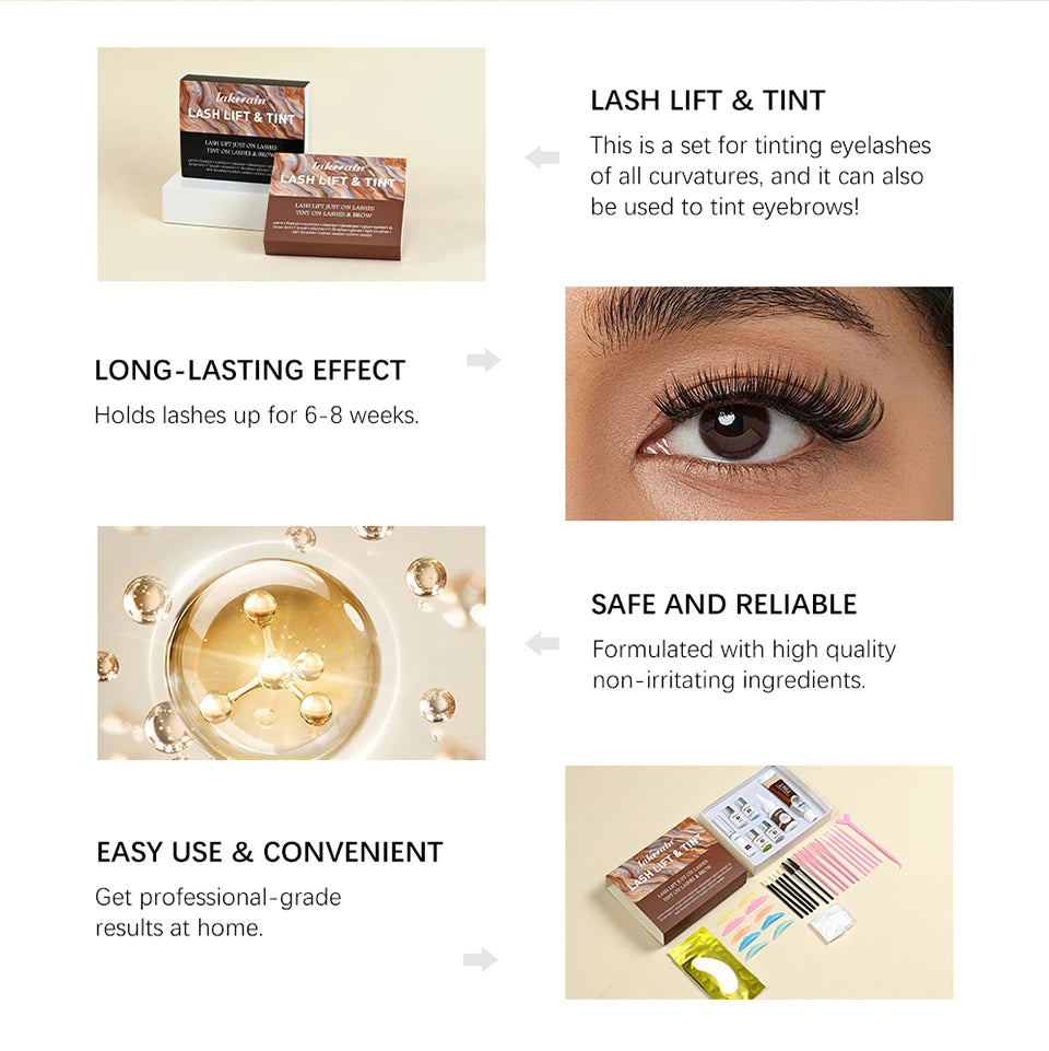 Professional Lash Lift and Eyebrow Tinting Kit