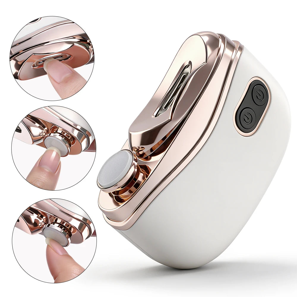 Automatic Electric Nail Clipper with LED Light for Kids and Adults - 1