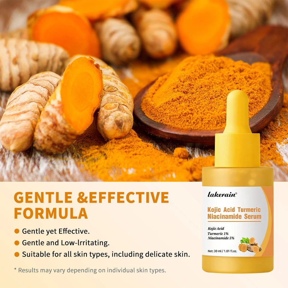 Brightening Kojic Acid and Turmeric Face Serum - 13