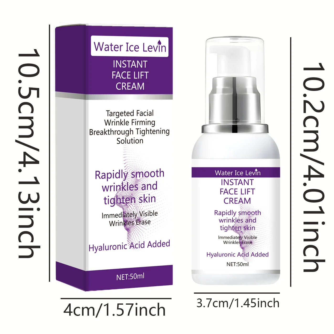 Instant Face Lift Cream Hyaluronic Acid Anti Wrinkle Firming Solution - 4