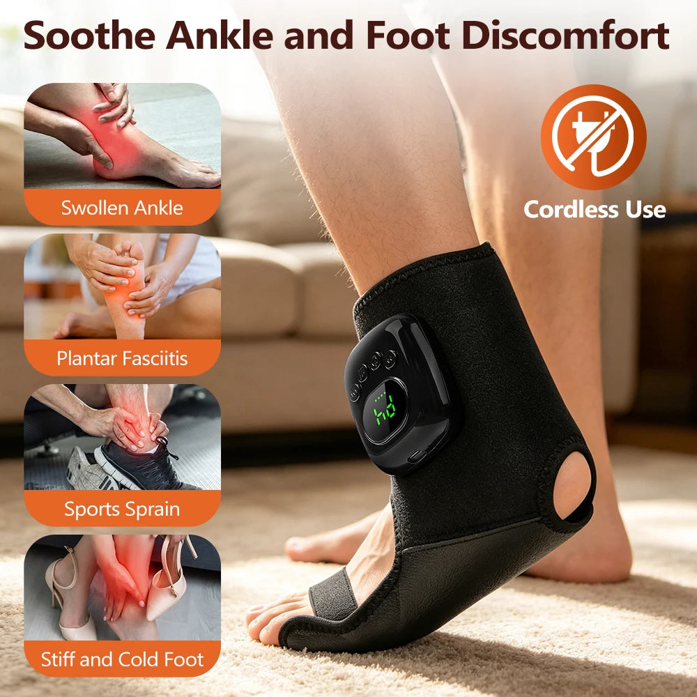 Heated Air Compression Wrist Massager for Pain Relief