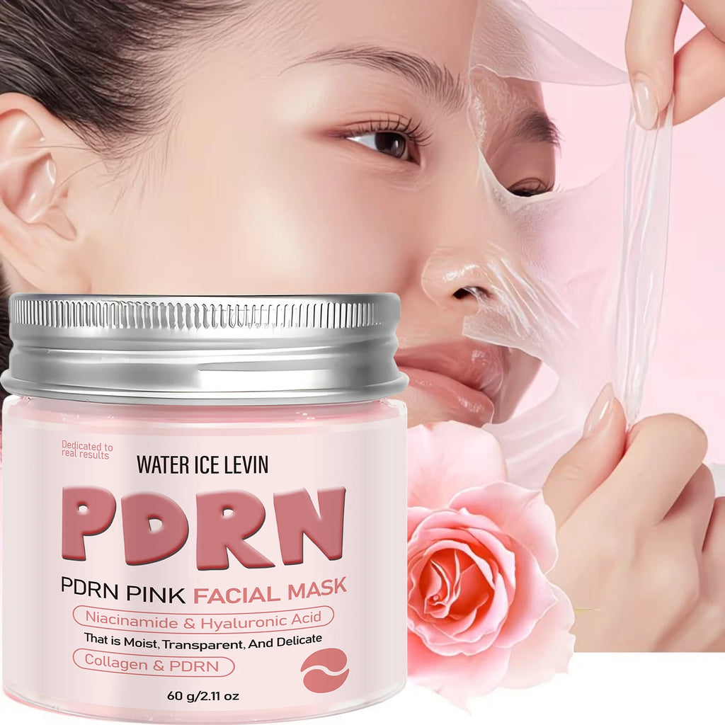 Water Ice Levin PDRN Pink Facial Mask Collagen Hyaluronic Acid Firming