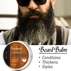 Lockmio Natural Musk Beard Oil and Balm Grooming Kit for Men