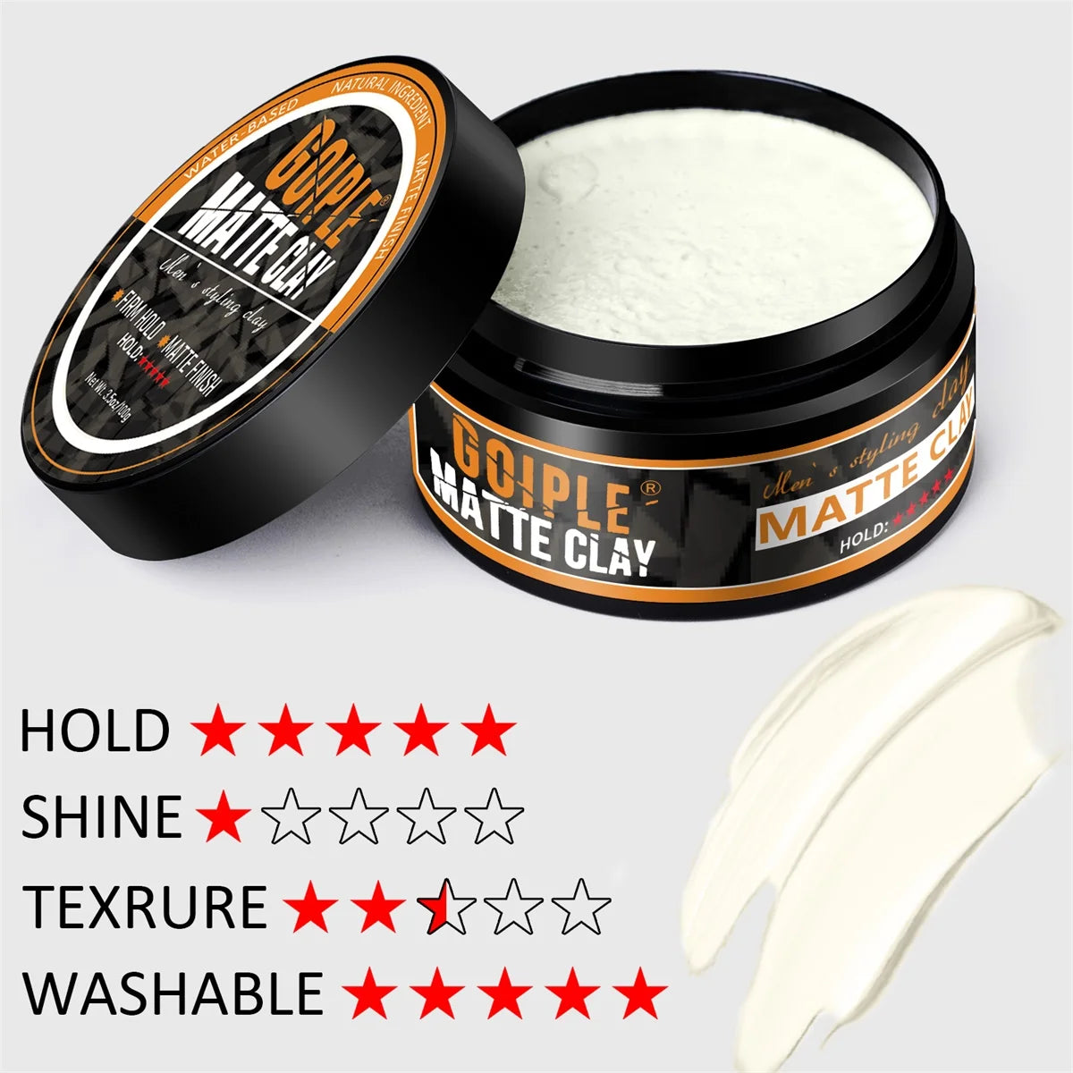 Men Hair Styling Combo Matte Clay 100g and Matte Clay Spray 100ml - 7