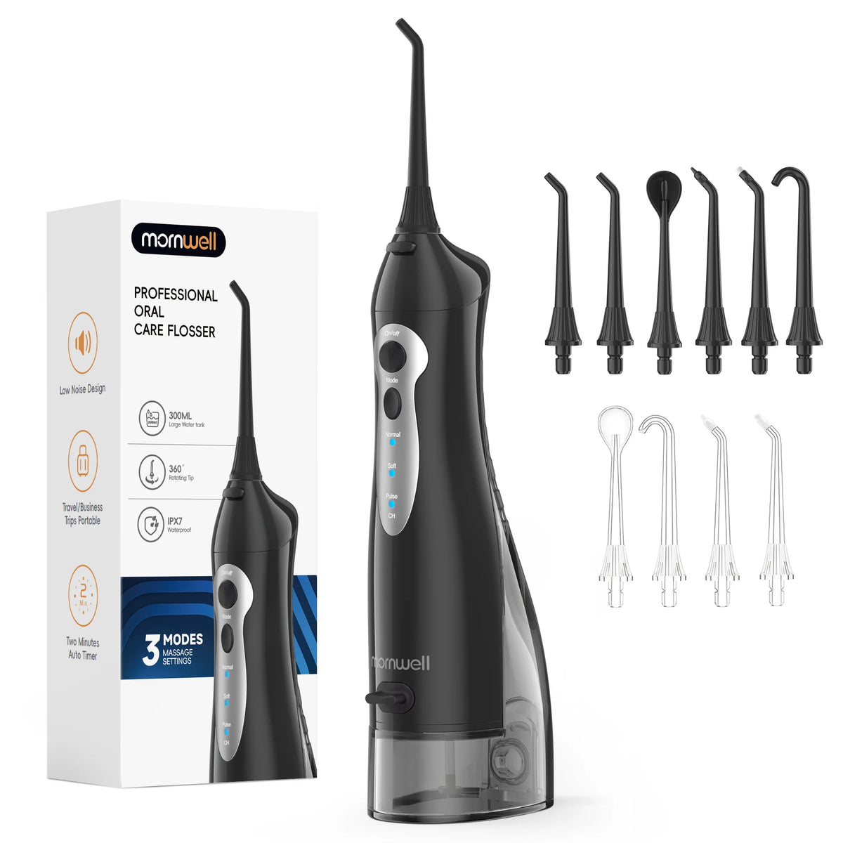 Portable USB Rechargeable Cordless Water Flosser for Oral Care