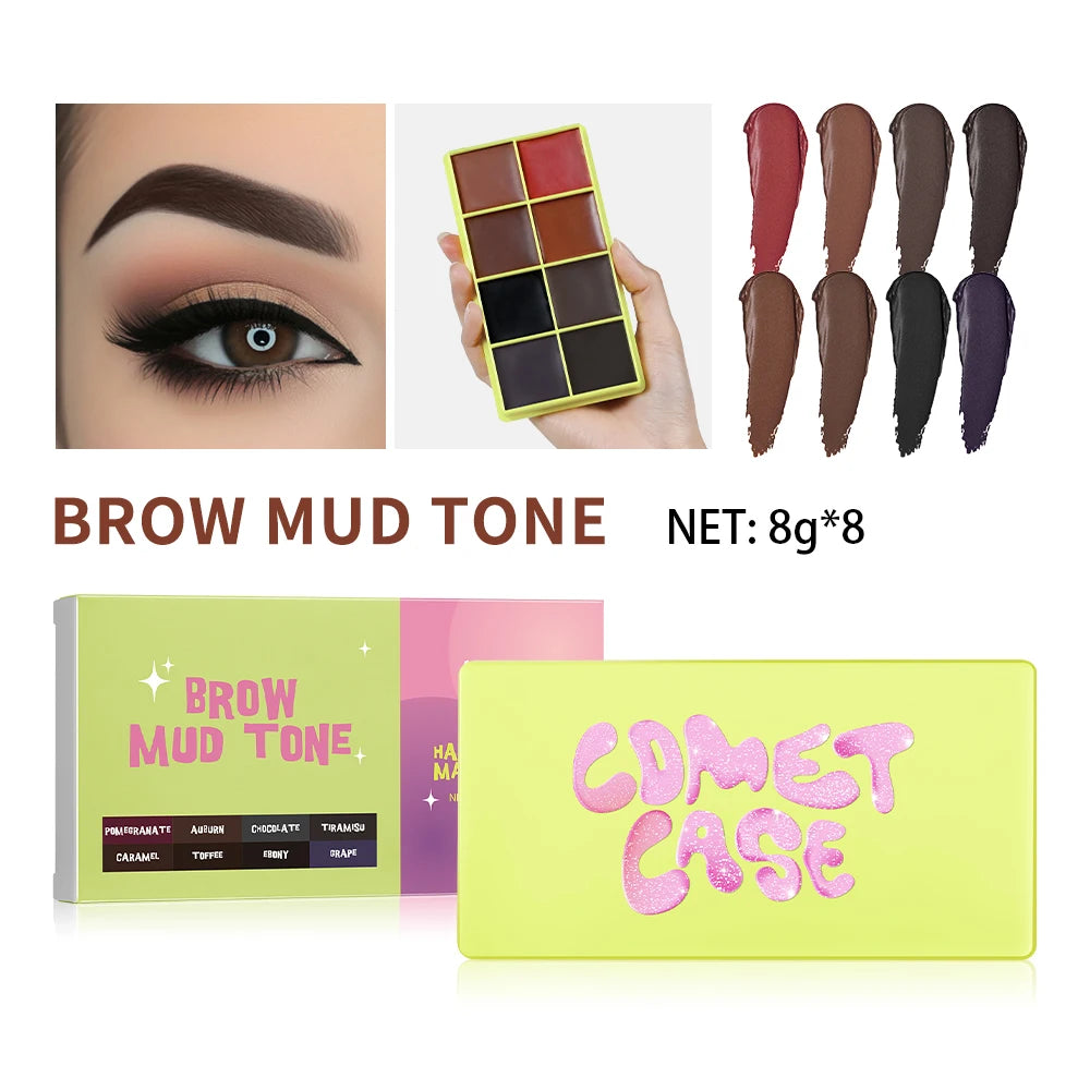 8-Color Cream Blush and Contour Palette