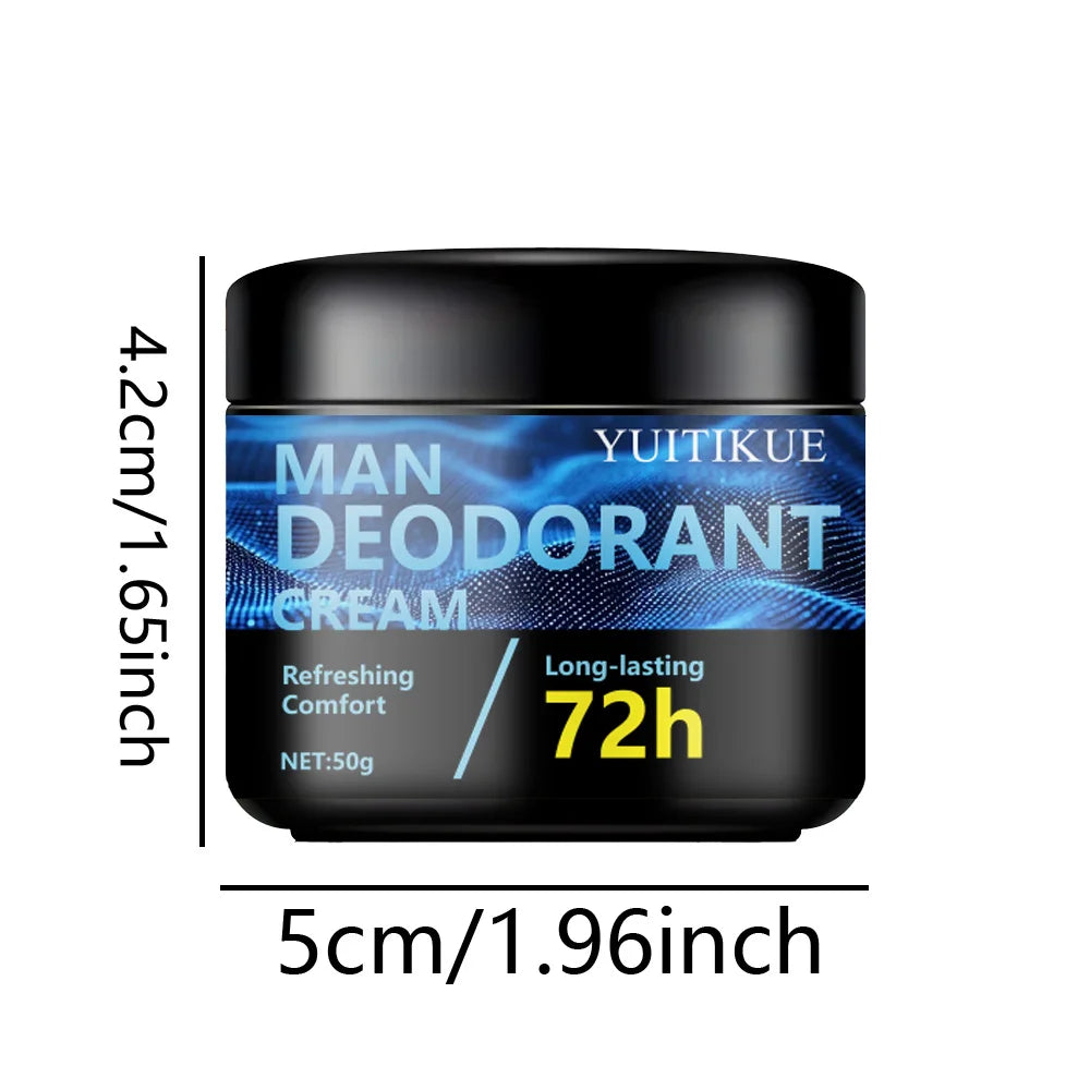 YUITIKUE Men Deodorant Cream 50g Long Lasting Antiperspirant Body Stick - 14