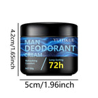 YUITIKUE Men Deodorant Cream 50g Long Lasting Antiperspirant Body Stick