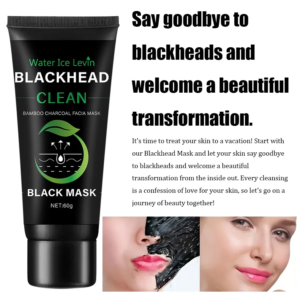 Bamboo Charcoal Blackhead Remover Face Mask Deep Cleansing Peel Off - 9