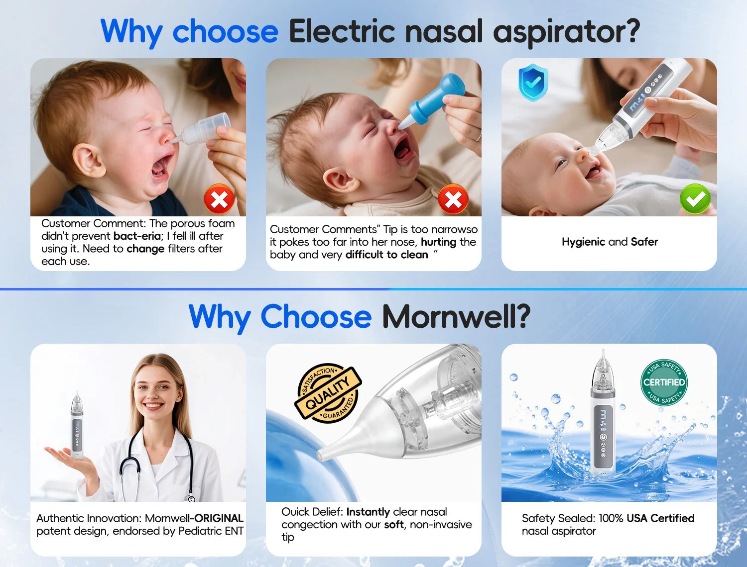 Electric Baby Nasal Aspirator with Music and Adjustable Suction - 13