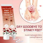 Rose Foot Deodorant Cream Long Lasting Odor Control and Moisturizer