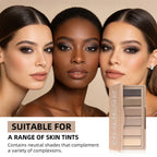 6-Color Nude Eyeshadow Palette for Daily and Evening Makeup