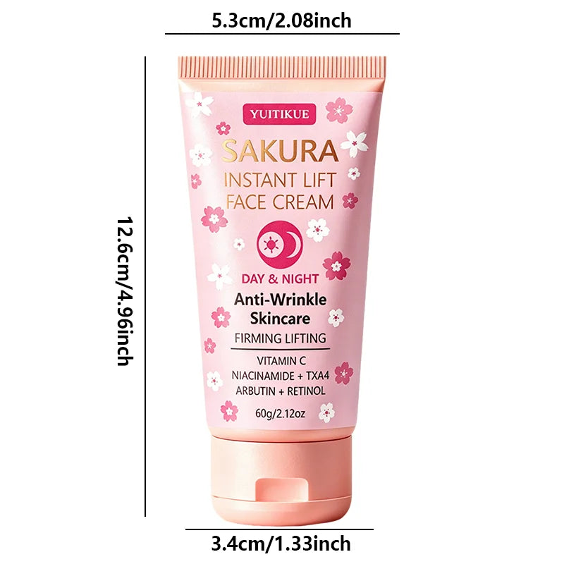 YUITIKUE Sakura Anti Wrinkle Face Cream Firming Moisturizer 60g