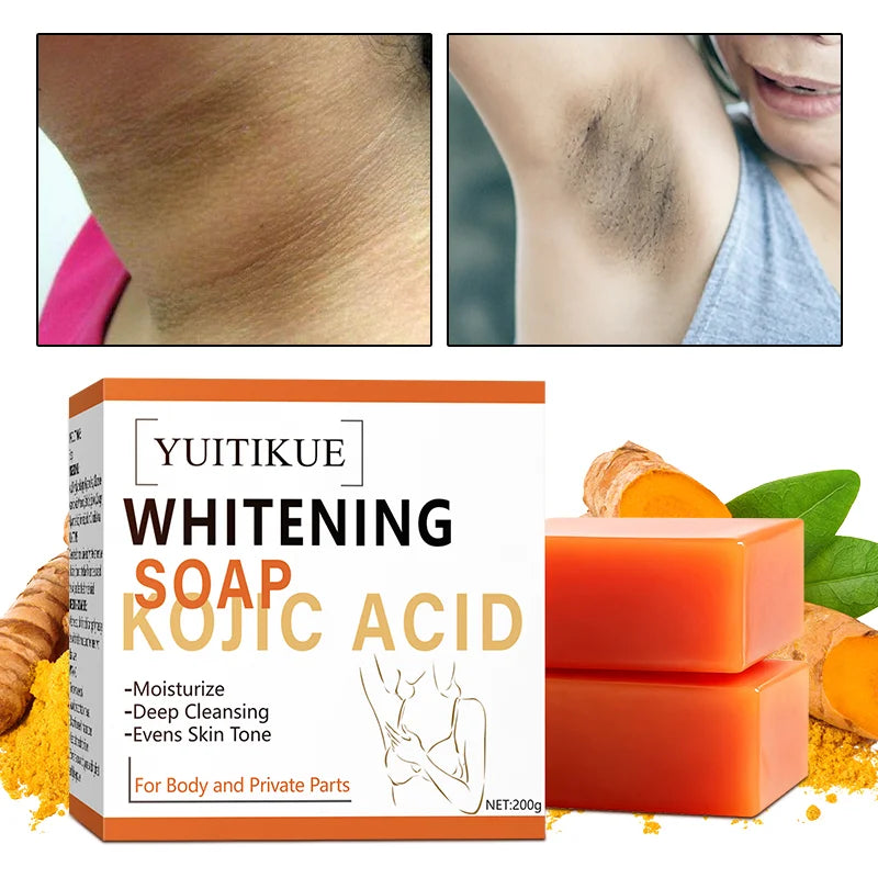 Kojic Acid Whitening Soap Deep Cleansing Skin Brightening Bar - 3