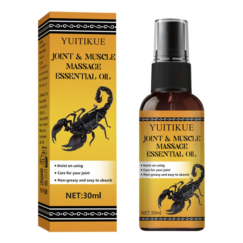 YUITIKUE Joint and Muscle Massage Oil 30ml Soothing Relief Formula - 7