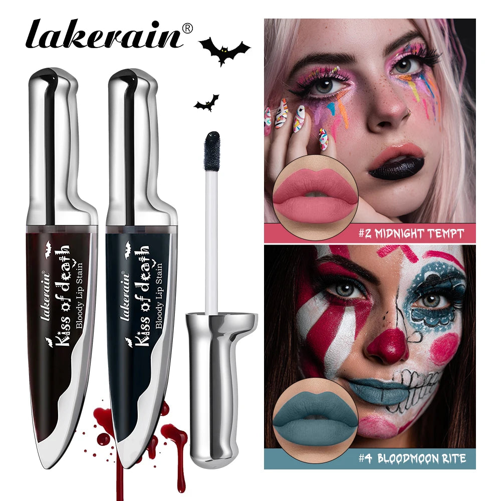 Bloody Matte Lip Stain for Halloween and Theatrical Makeup