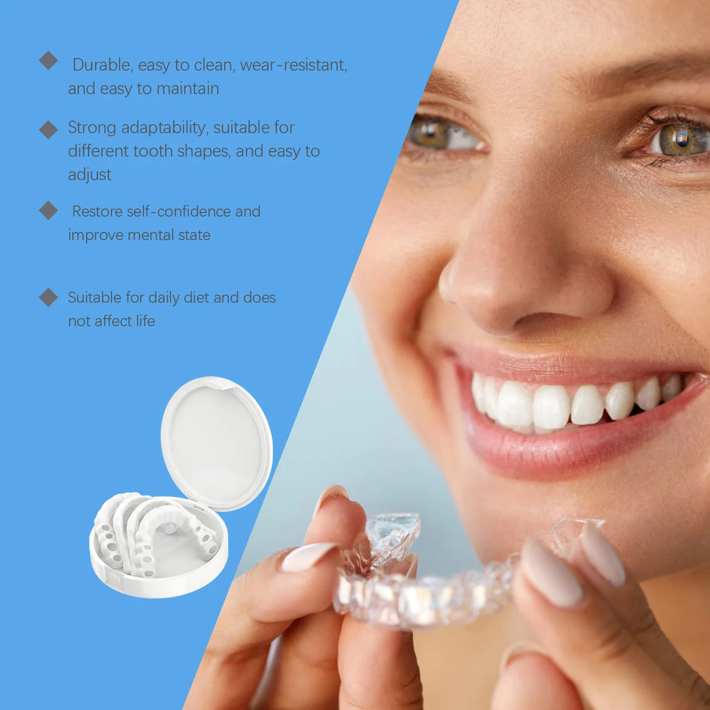 Adjustable Snap-On Smile Veneers for Missing Teeth