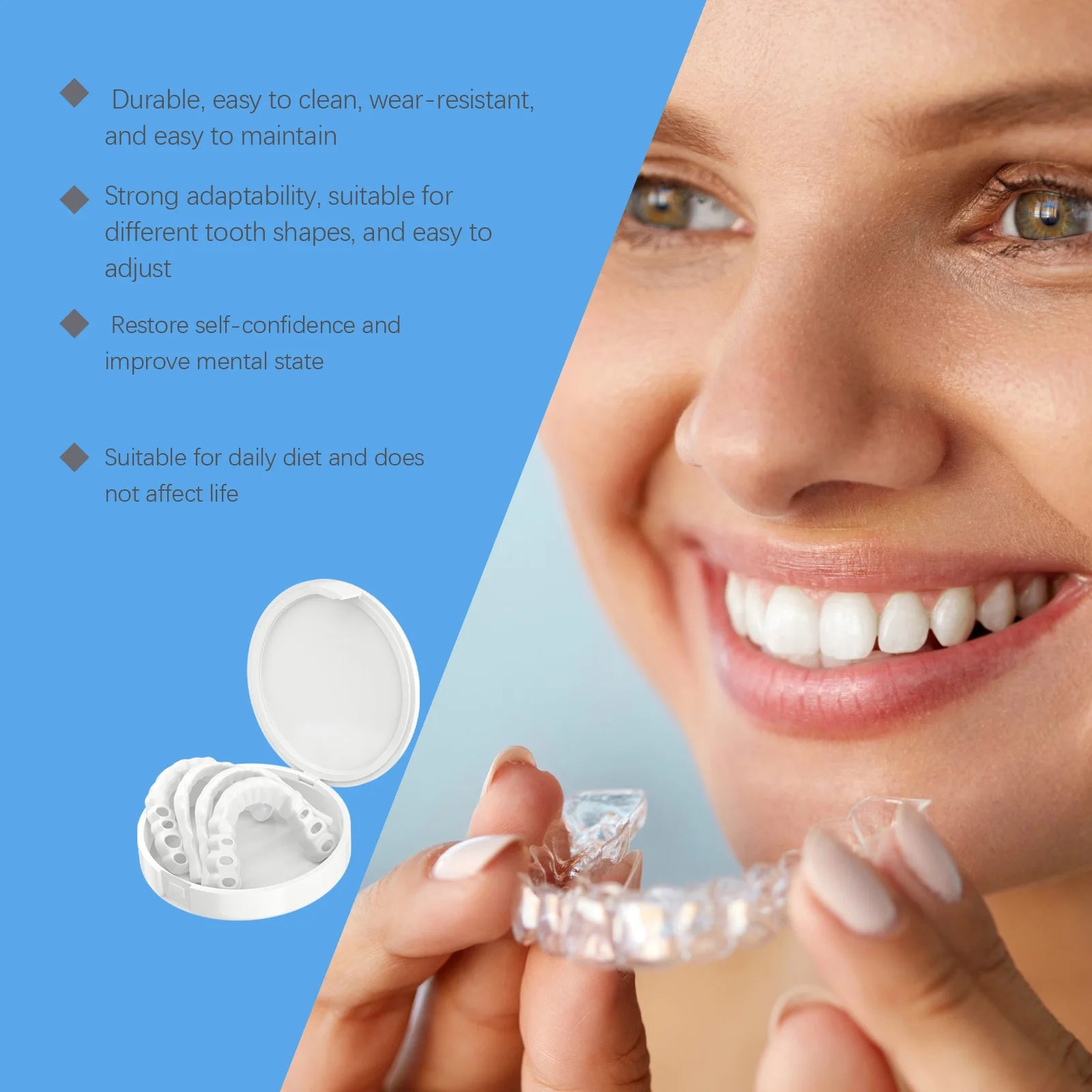Adjustable Snap-On Smile Veneers for Missing Teeth - 19