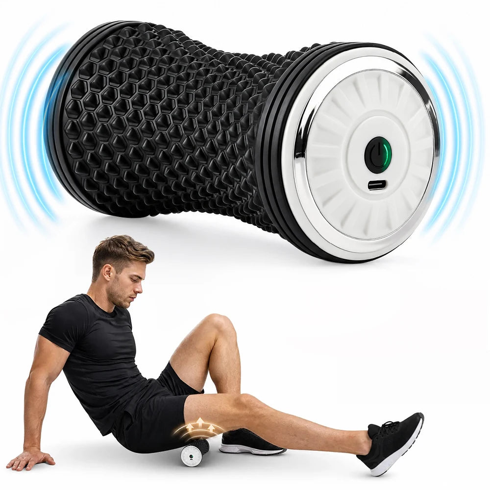 Electric Vibrating Muscle Massage Roller for Deep Tissue Recovery