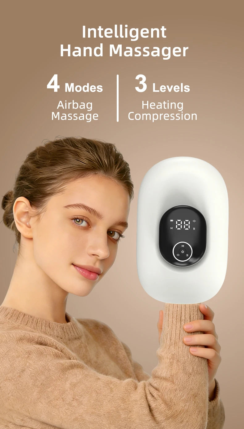 Wireless Heated Hand Massager with Air Compression - 7