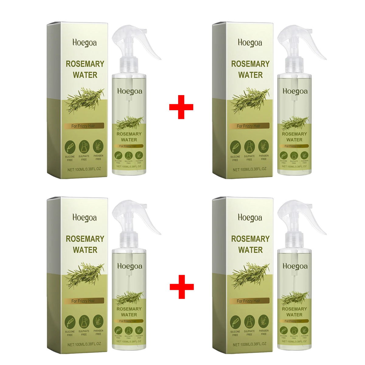 Rosemary Hair Strengthening Spray for Frizz Control and Growth