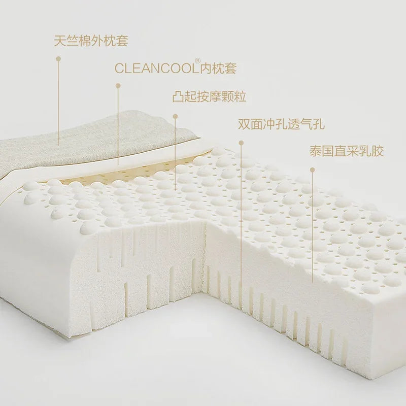 Mijia 8H Natural Latex Pillow Cervical Orthopedic Neck Support Pillow