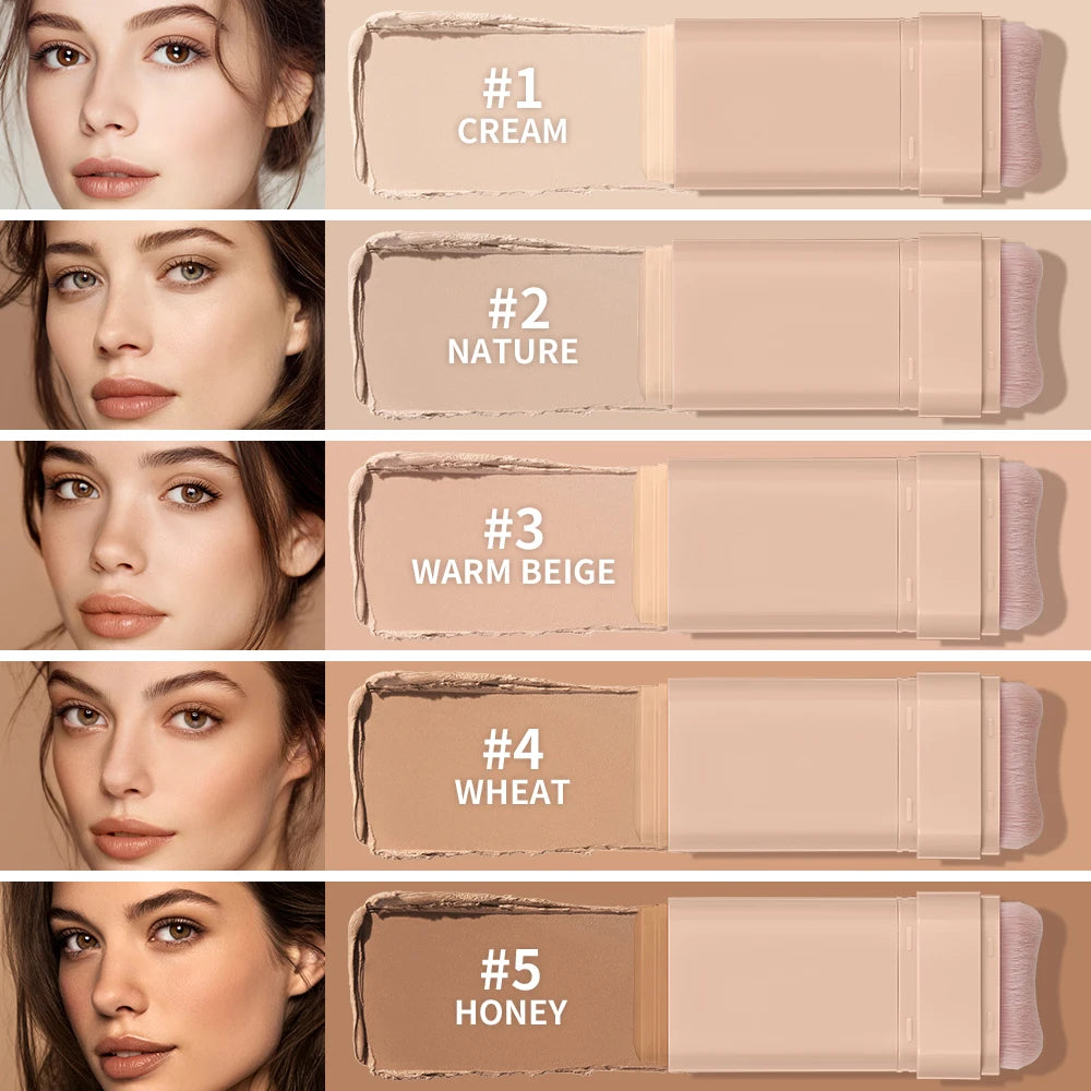 Matte Foundation Stick with Built-in Brush - 6