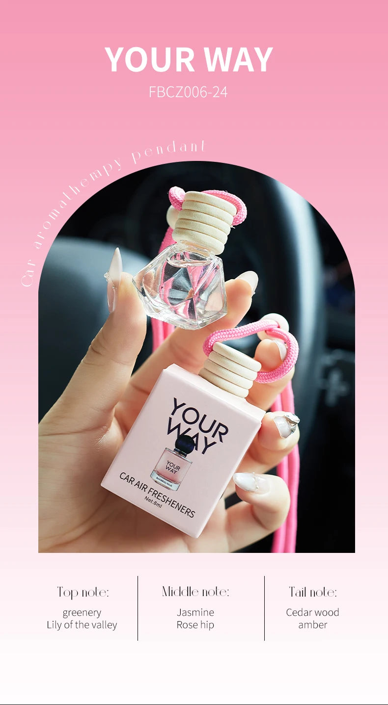 4 Pack Car Air Freshener Hanging Diffuser Interior Fragrance Set