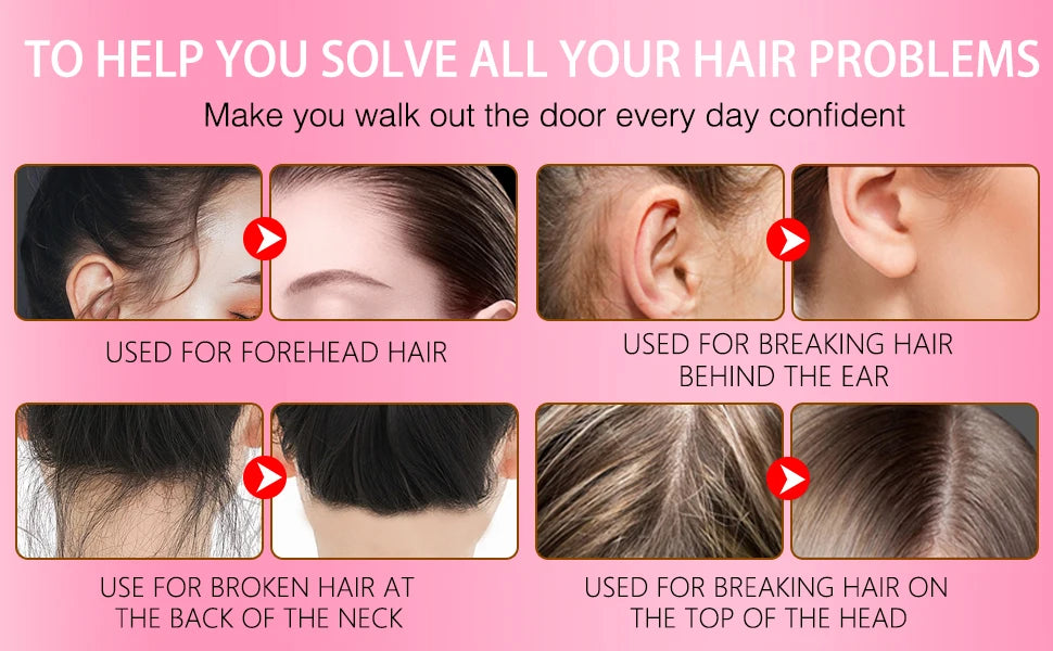 Lace Wig Installation Set with Melting Spray Adhesive Wax and Remover
