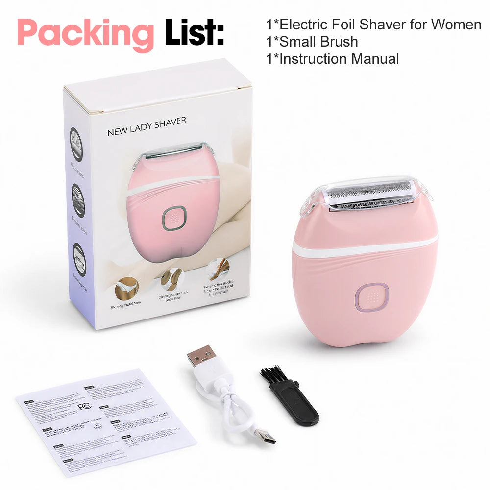 Electric Foil Shaver for Women - Cordless Body Hair Remover - 16