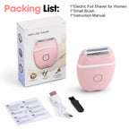 Electric Foil Shaver for Women - Cordless Body Hair Remover