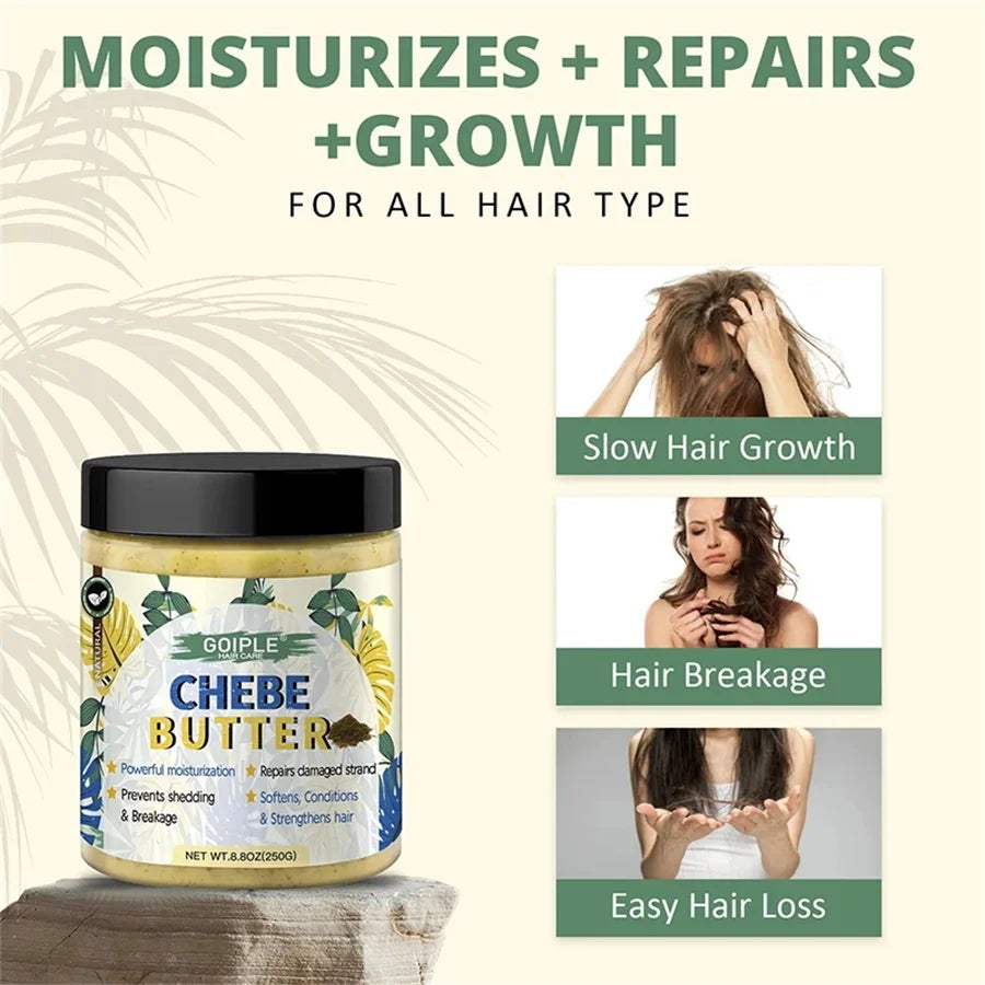 Goiple Chebe Hair Care Set Moisturizing Butter Oil and Powder Kit - 7