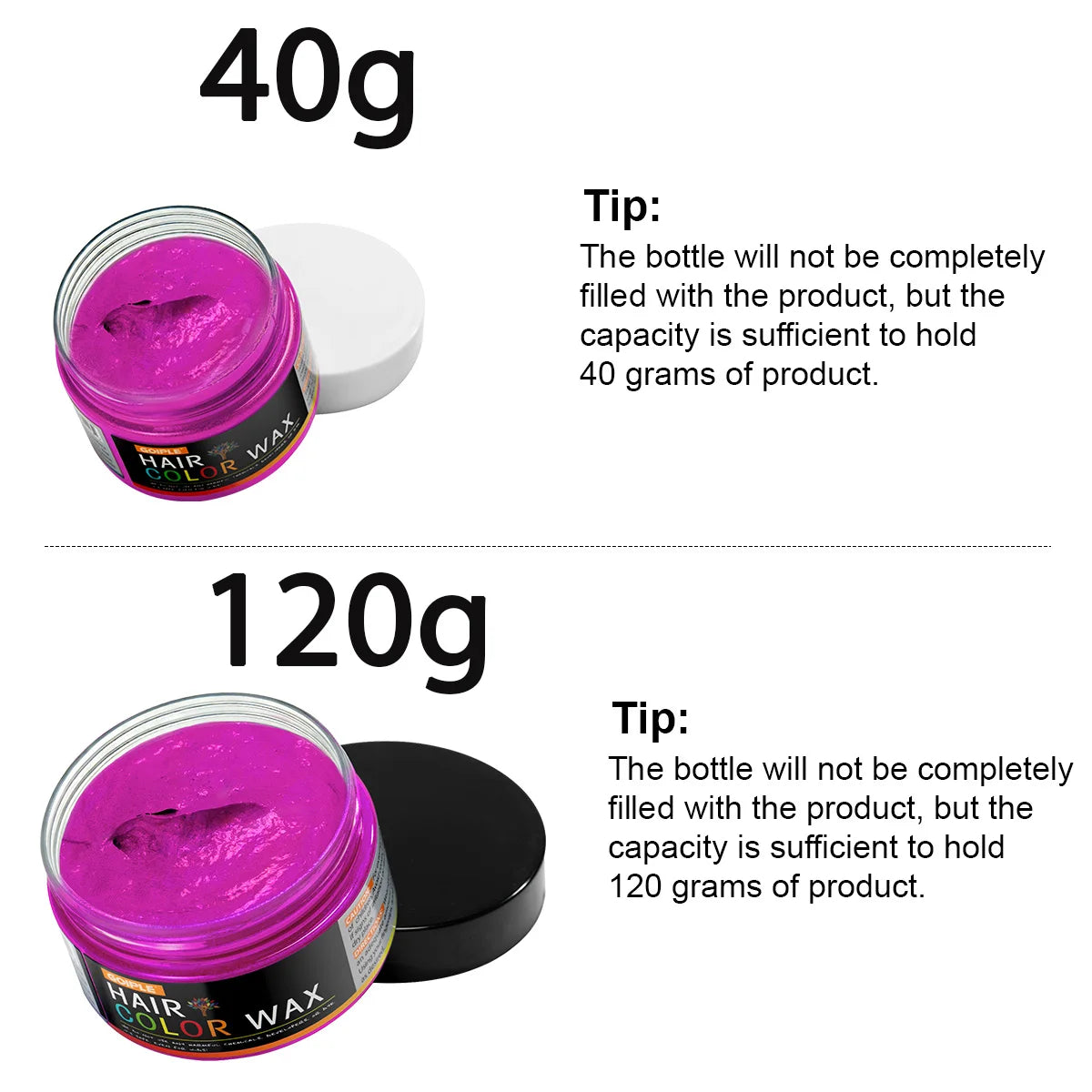Temporary Hair Color Styling Wax for Hair and Beard 40g - 4