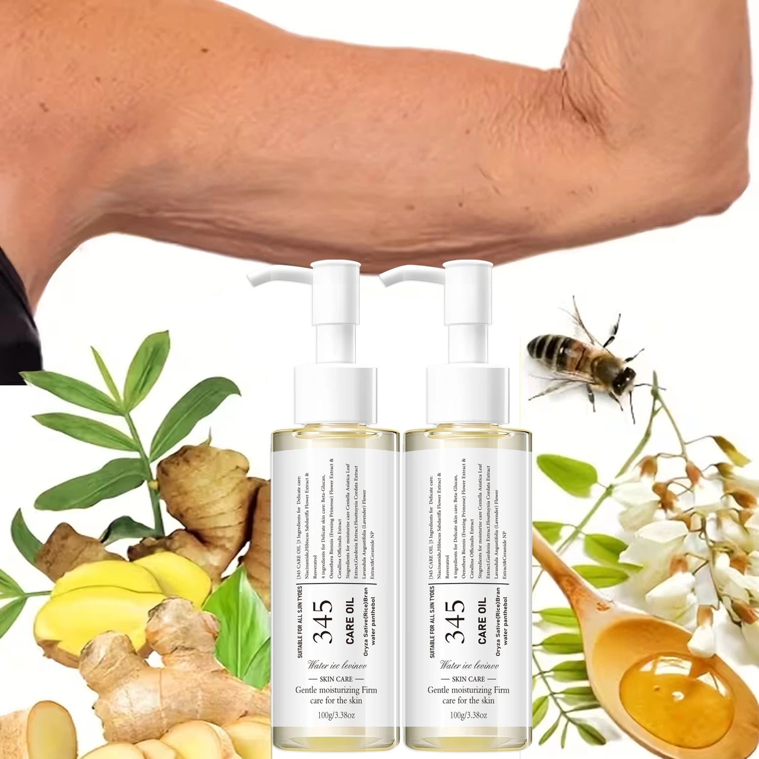 Hyaluronic Acid Body Oil Firming Moisturizer with Ceramide Rice Protein - 6