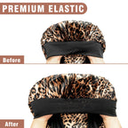 2 Pack Silk Sleep Bonnet Adjustable Hair Protection Cap for Frizz Control