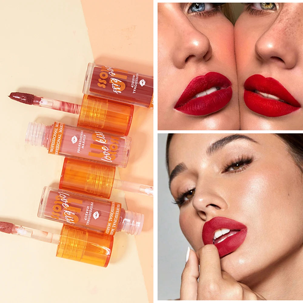 Matte Lip Gloss Waterproof Long Lasting Liquid Lipstick Berry Shades