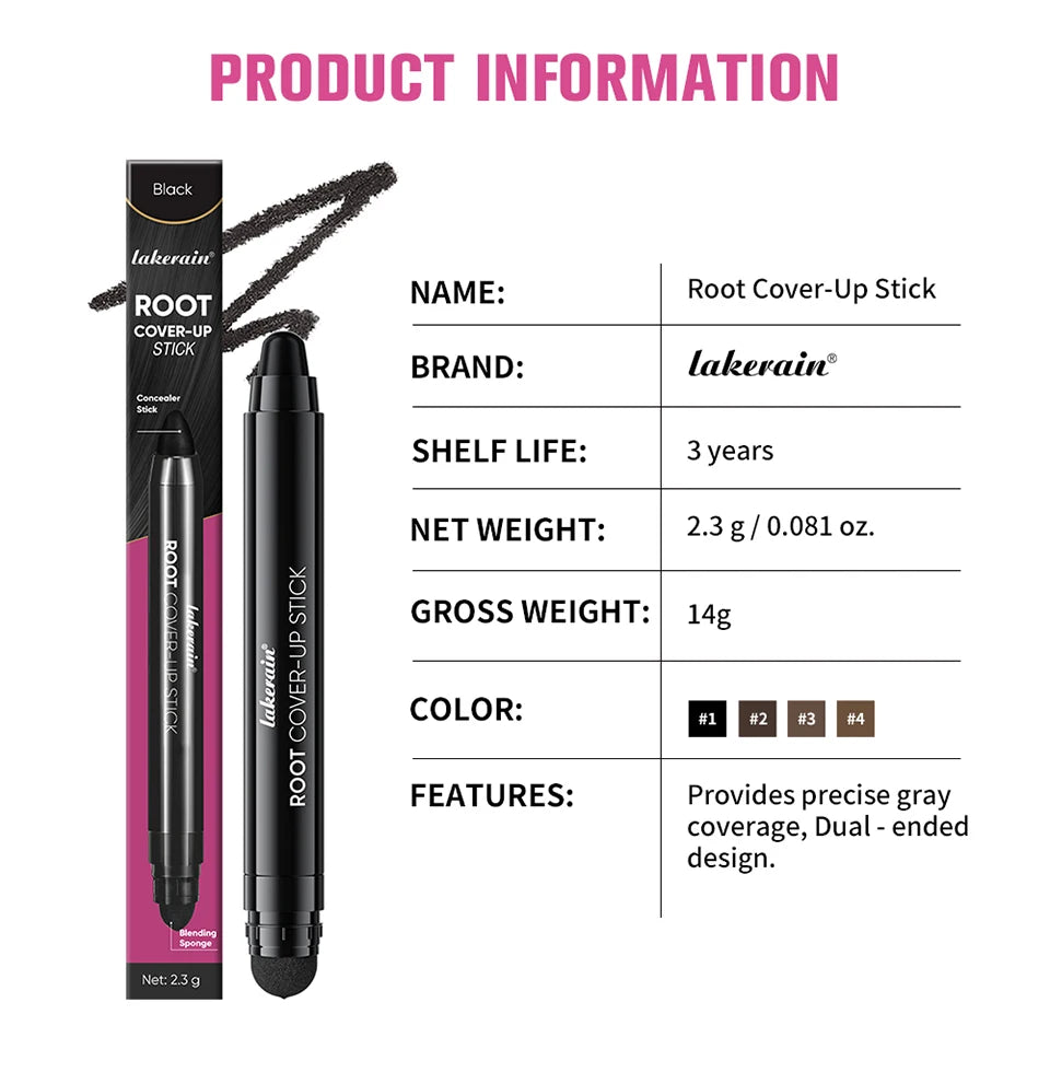 Instant Root Cover-Up Stick for Gray Hair Coverage