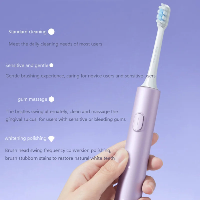 Mijia T302 Sonic Electric Toothbrush Rechargeable Waterproof Power Brush