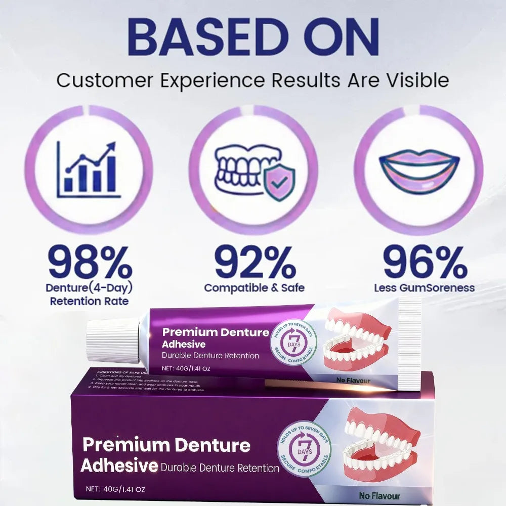 Long-Lasting Denture Adhesive Cream for Secure Hold - 3