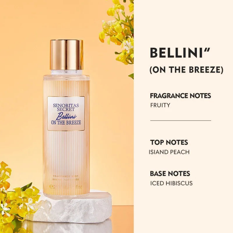Floral Fruit Fragrance Mist Women Body Spray Vanilla Scent 250ml