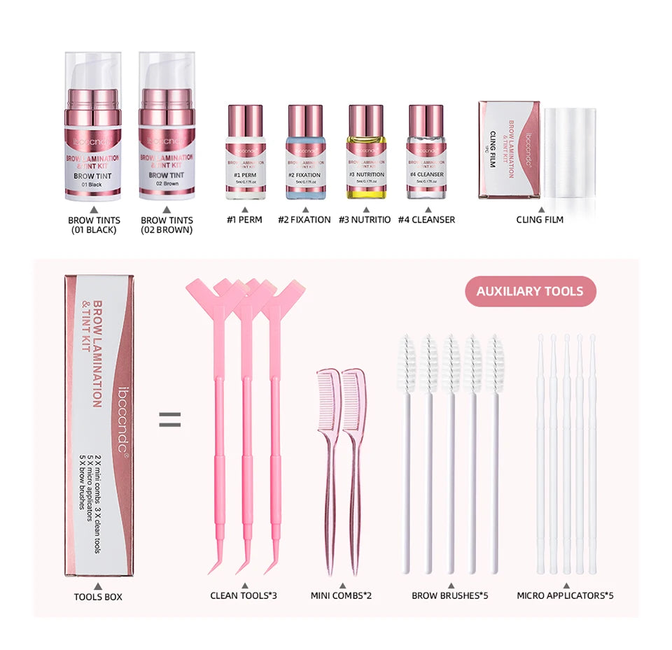 Professional Eyebrow Lamination and Tinting Kit