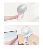 Mijia Portable Desk Fan Rechargeable USB Handheld Cooling Mini Fan