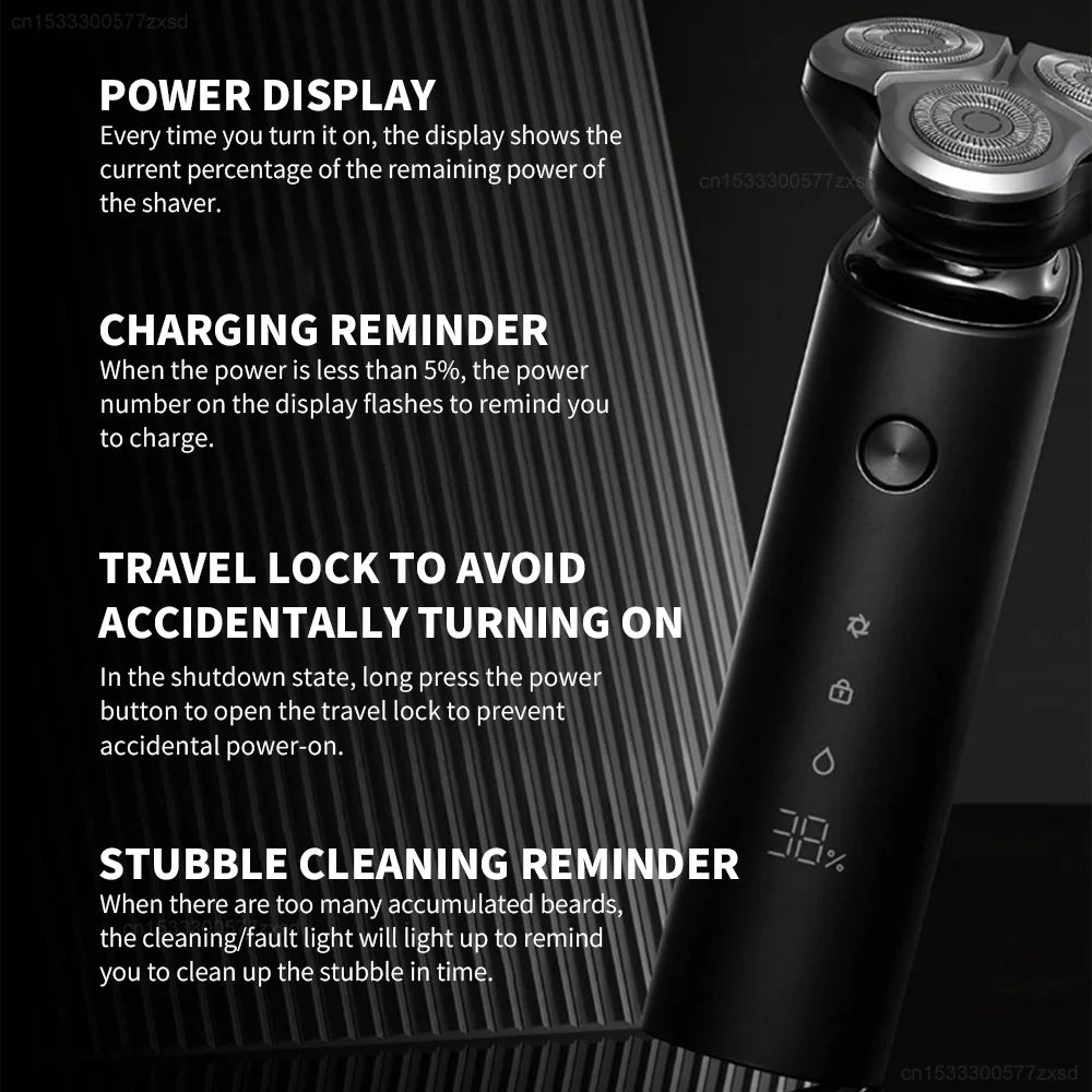 Xiaomi Mijia S500 Electric Shaver Rotary Razor Waterproof Beard Trimmer