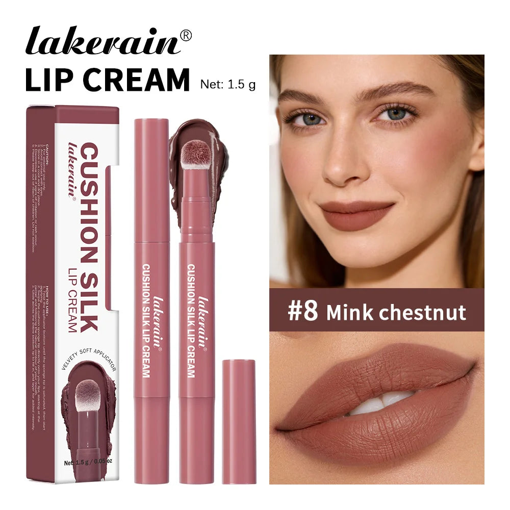 2-in-1 Velvet Lip Cream and Blush with Cushion Applicator - 24