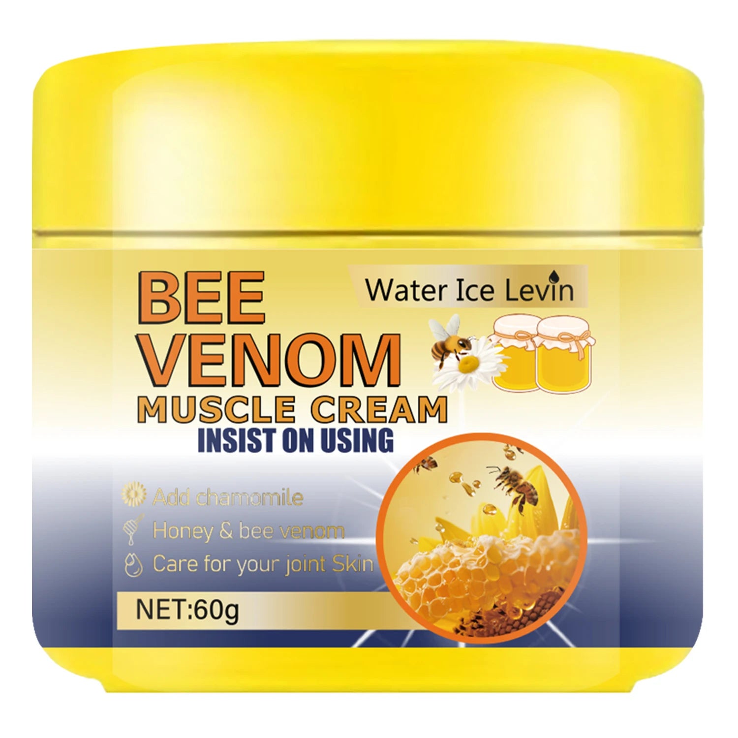 Bee Venom Muscle and Joint Relief Cream Cooling Warming Pain Rub - 6