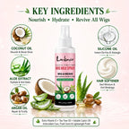 Lockmio Wig Milk Spray Leave-in Conditioner for Synthetic and Human Hair