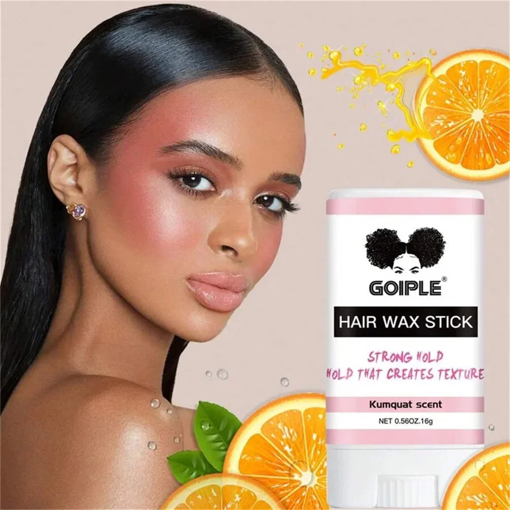 Hair Wax Stick and Edge Control Gel Set with Styling Combs