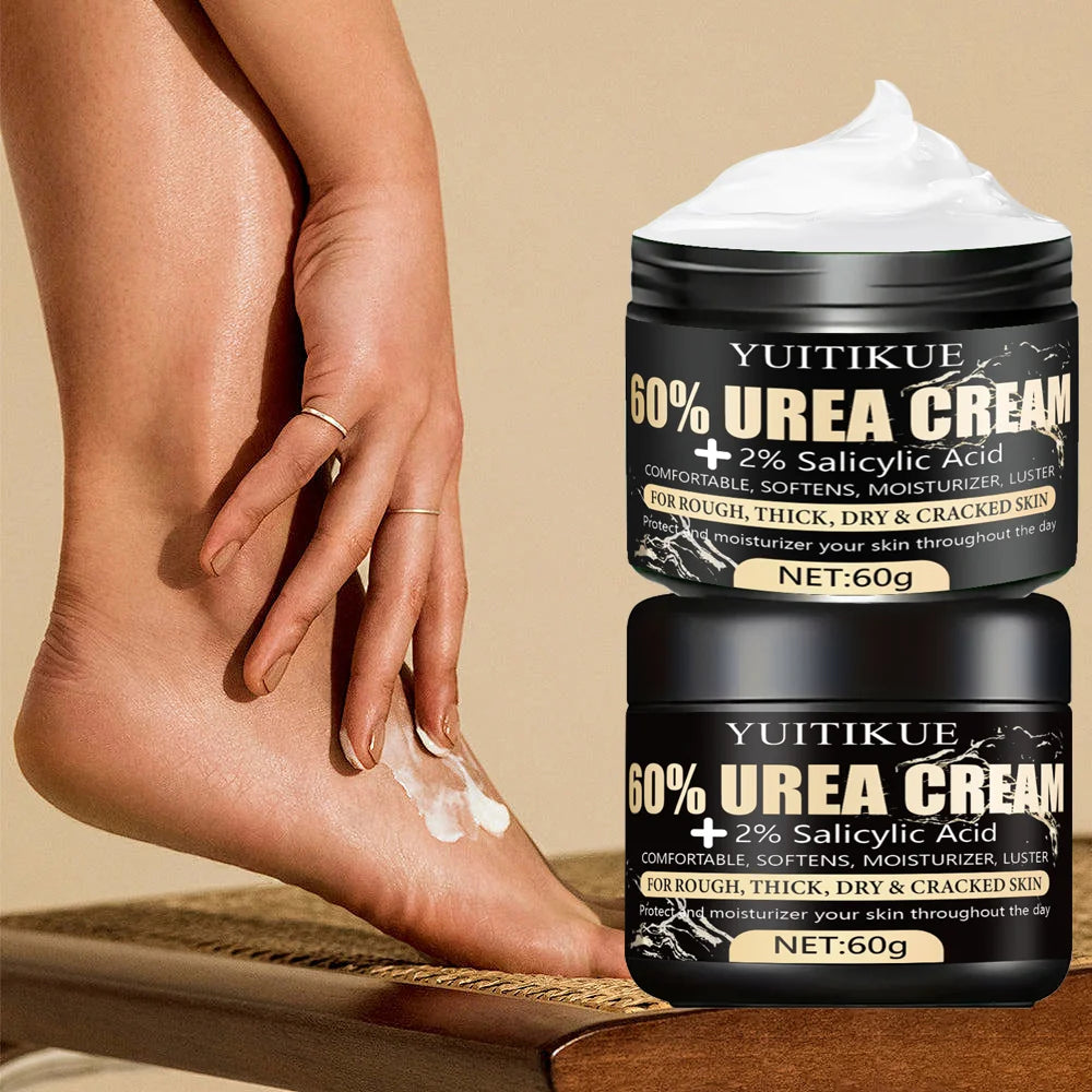 Urea Cream 60g Cracked Heel Repair Moisturizer for Dry Skin Hands Feet